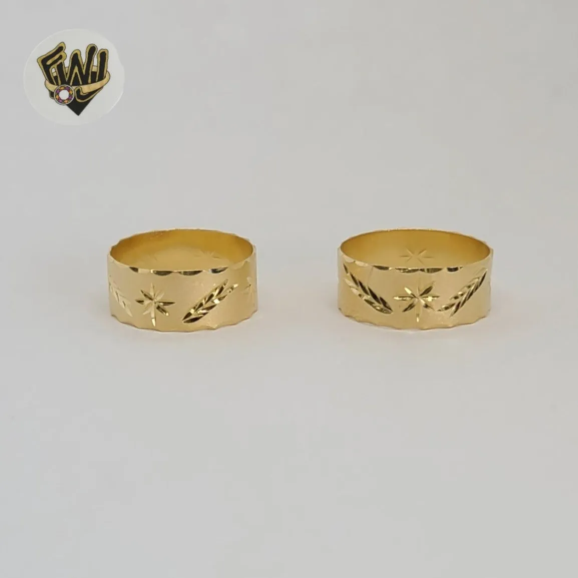 (1-3039-2) Gold Laminate - Carved Rings - BGF