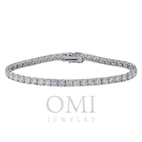 14K GOLD ROUND DIAMONDS TENNIS BRACELET 12.41 CT