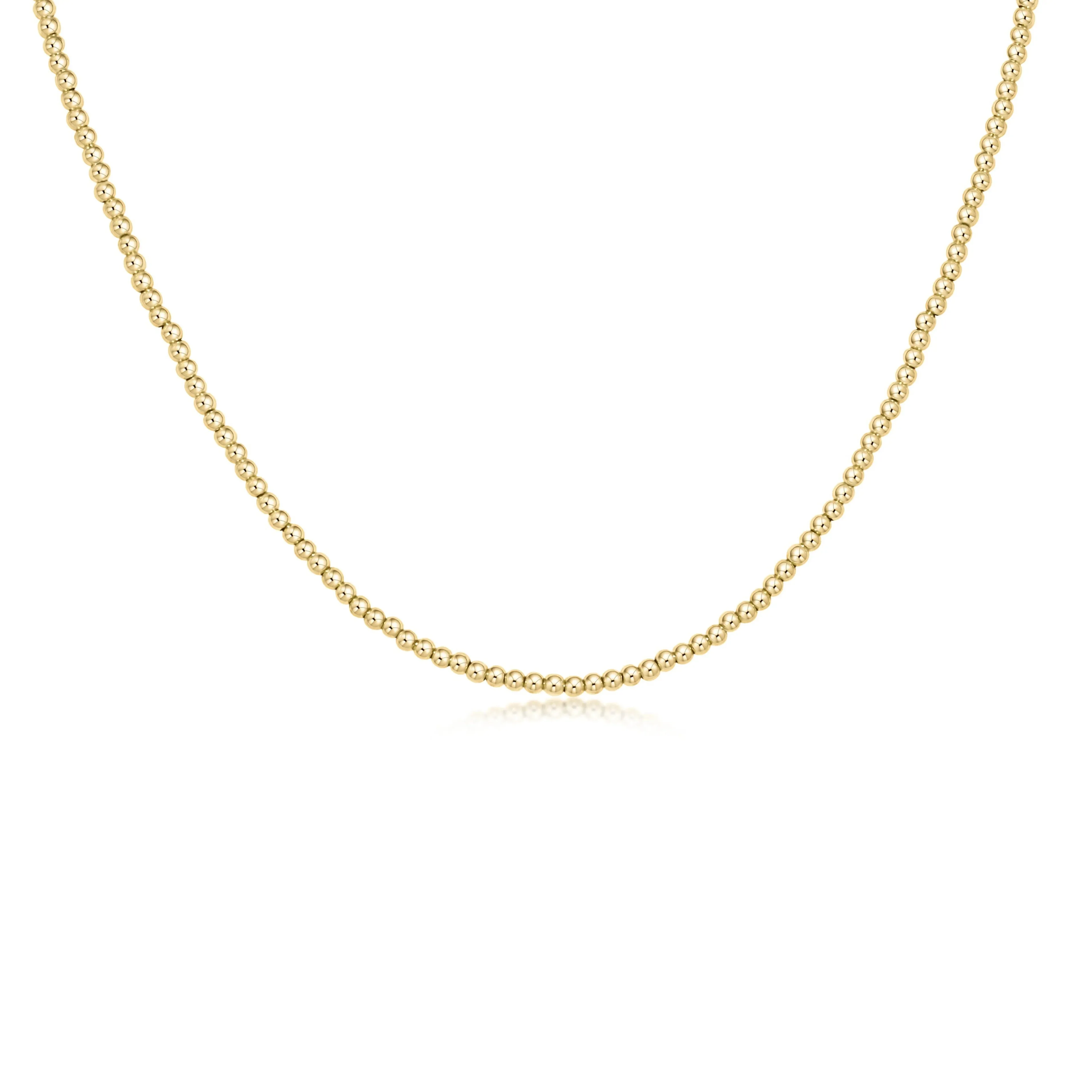 15" Choker Classic Gold 2mm Bead