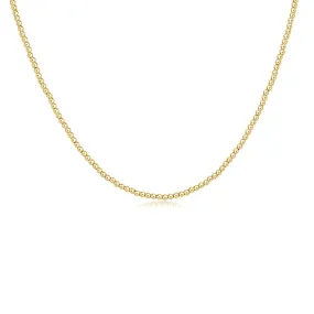 15" Choker Classic Gold 2mm Bead