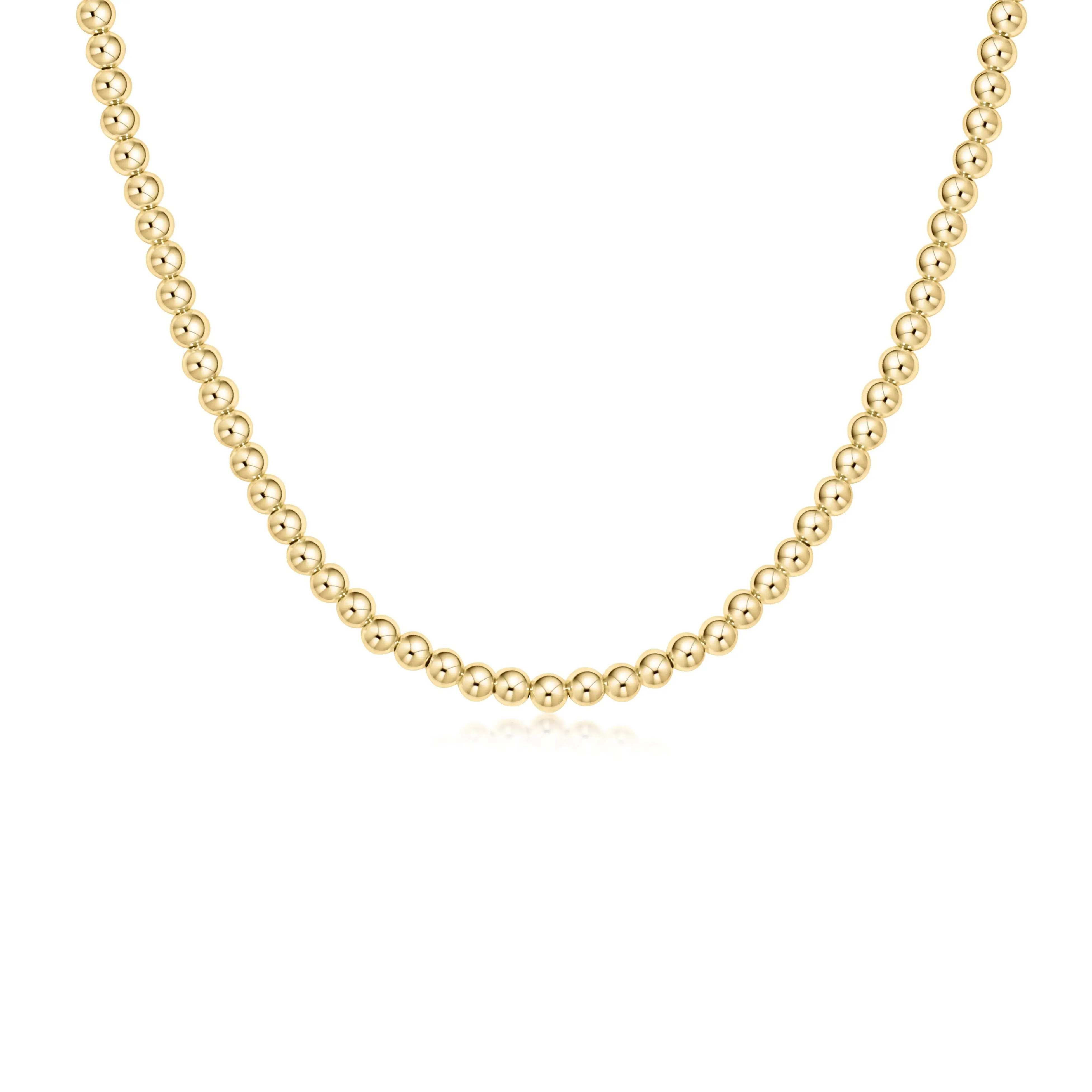 17" Choker Classic Gold 4mm Bead