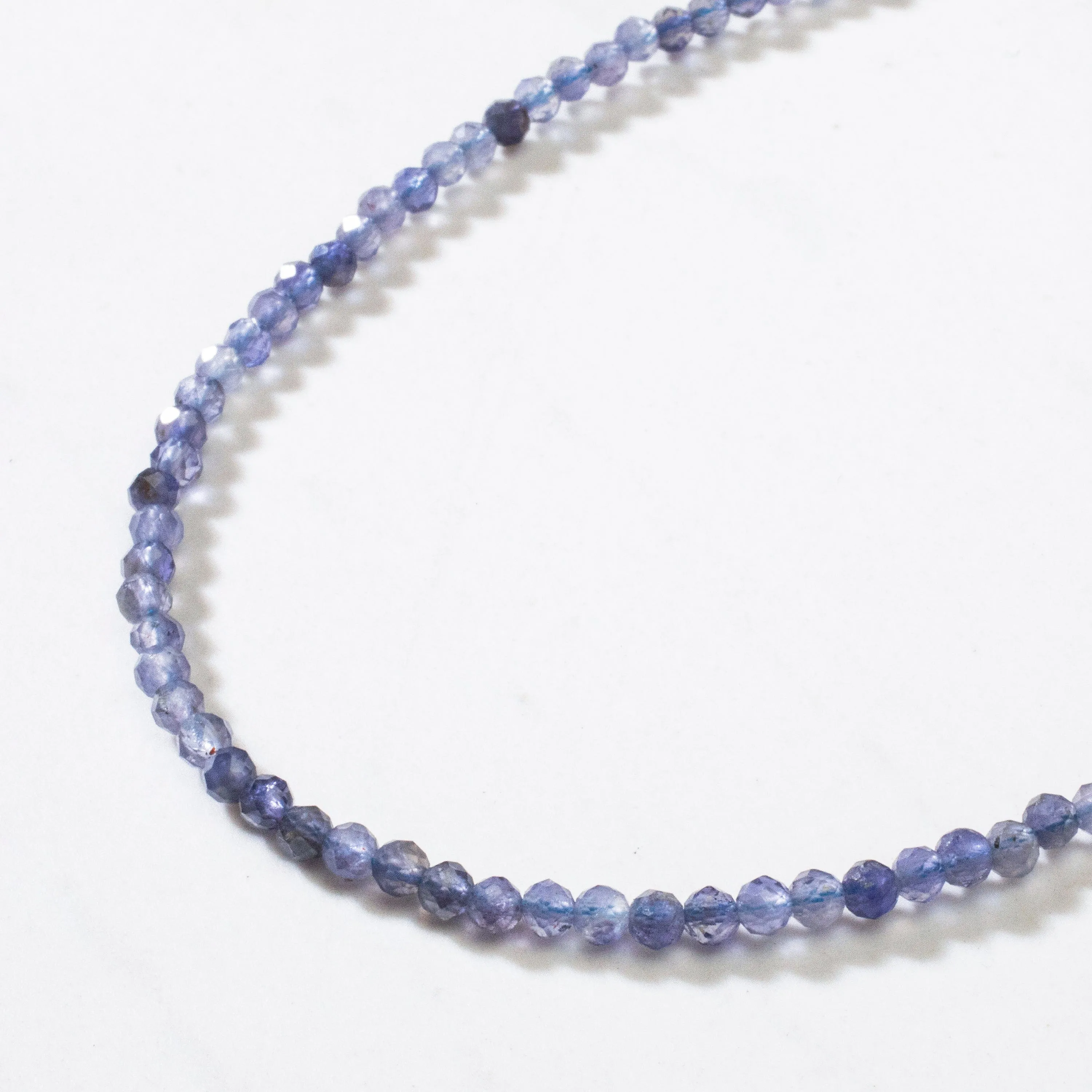 3mm Iolite Faceted 31 Necklace / Multi Wrap Bracelet