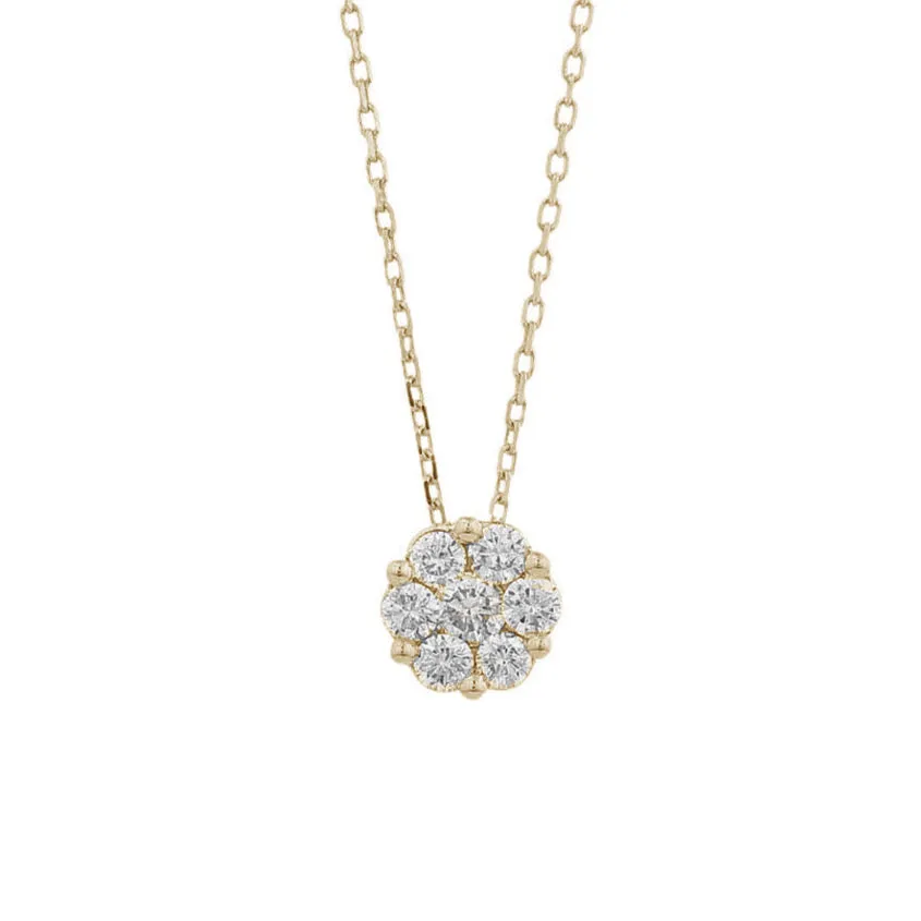 AFJ Diamond Collection - Diamond Pendant Necklace, Yellow Gold