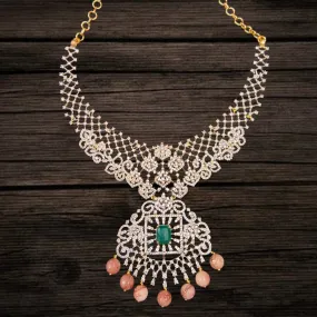 Asp Fashion Jewellery Stylish American Diamond Necklace Set