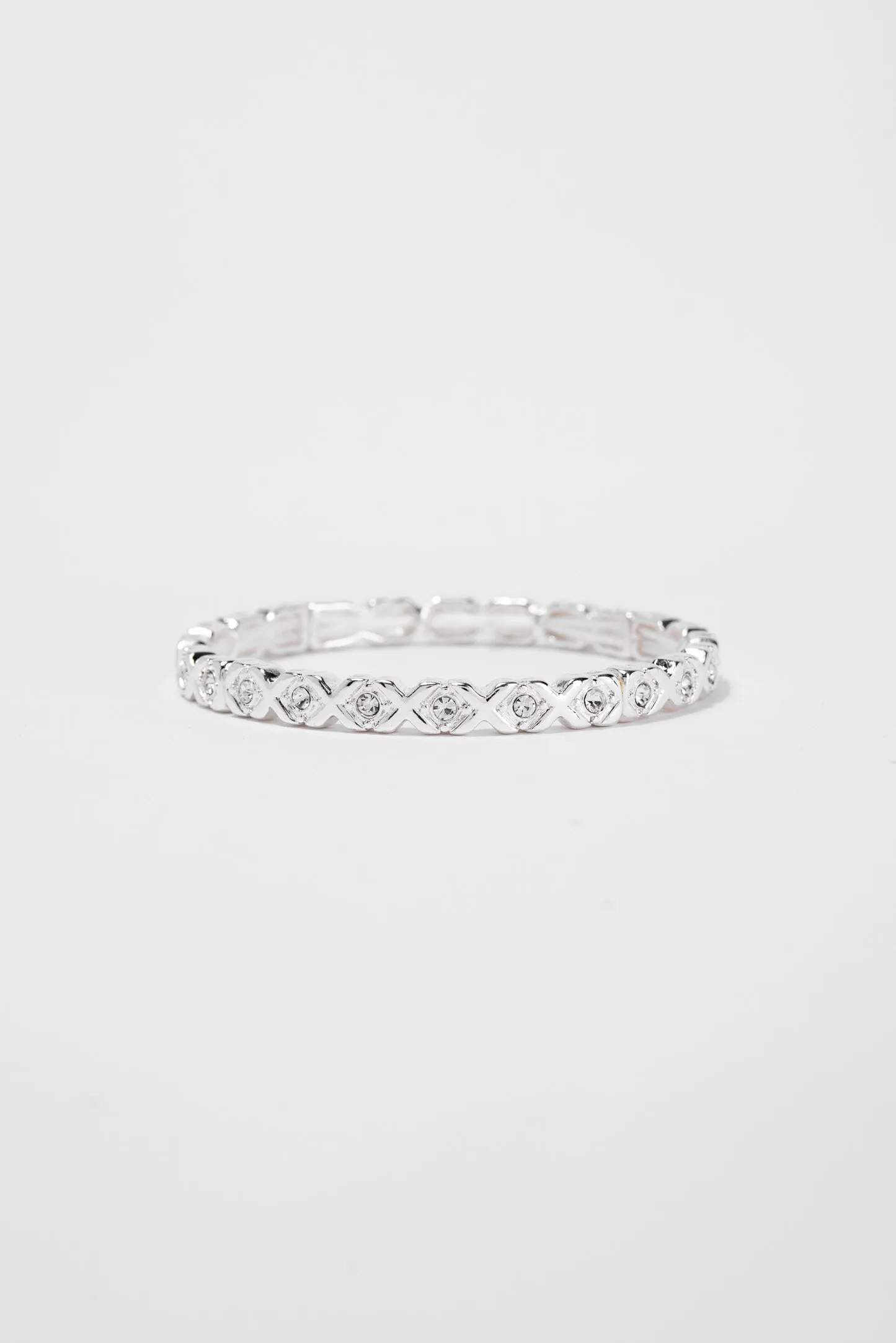 Bella Tailored Rhinestone Stretch Bracelet