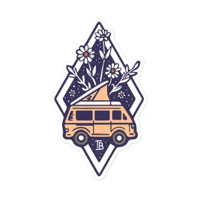 Bloom Peach Van Sticker