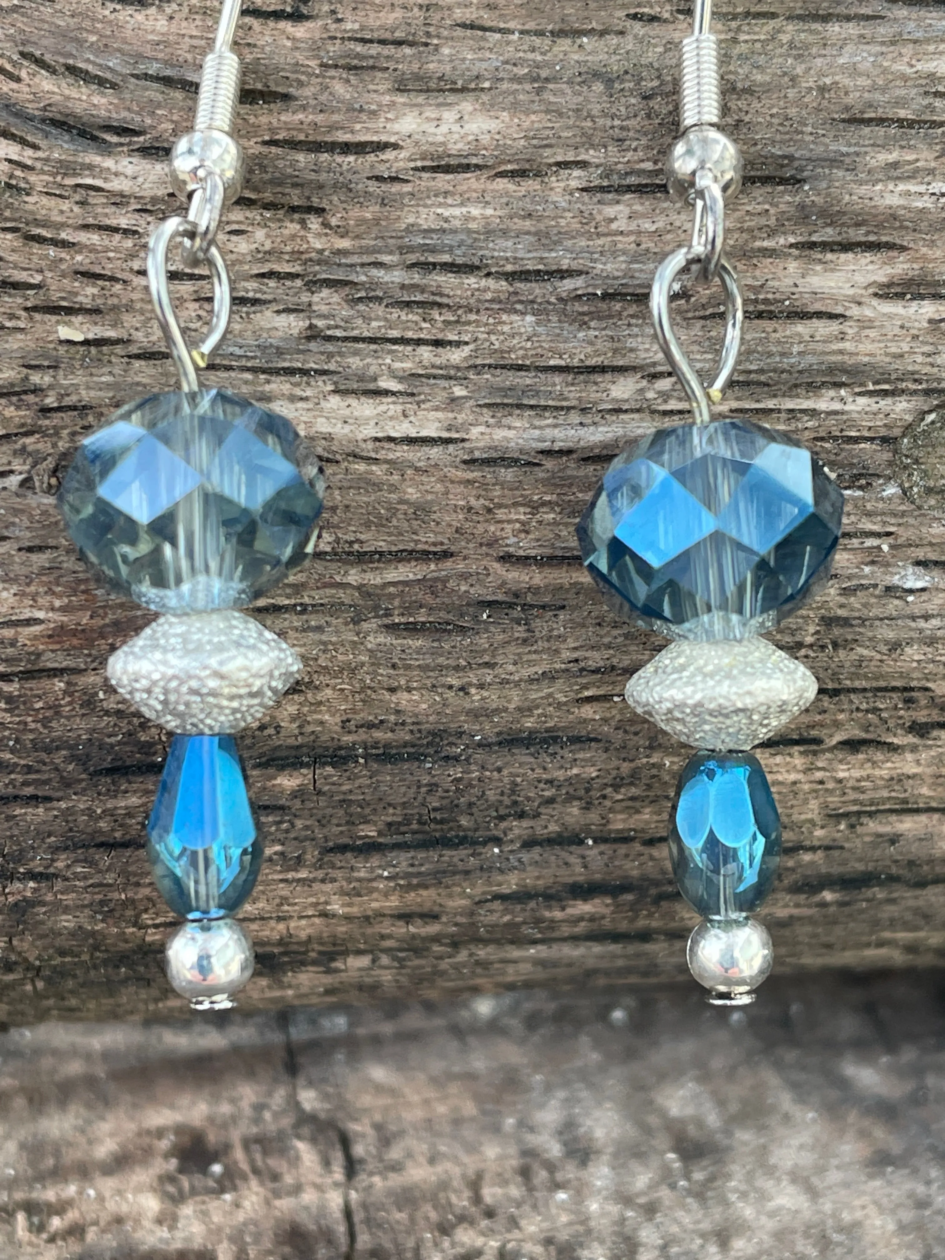 Blue Crystal Earrings