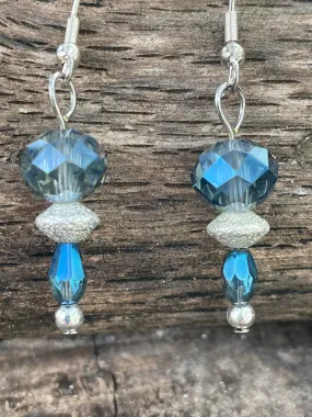 Blue Crystal Earrings