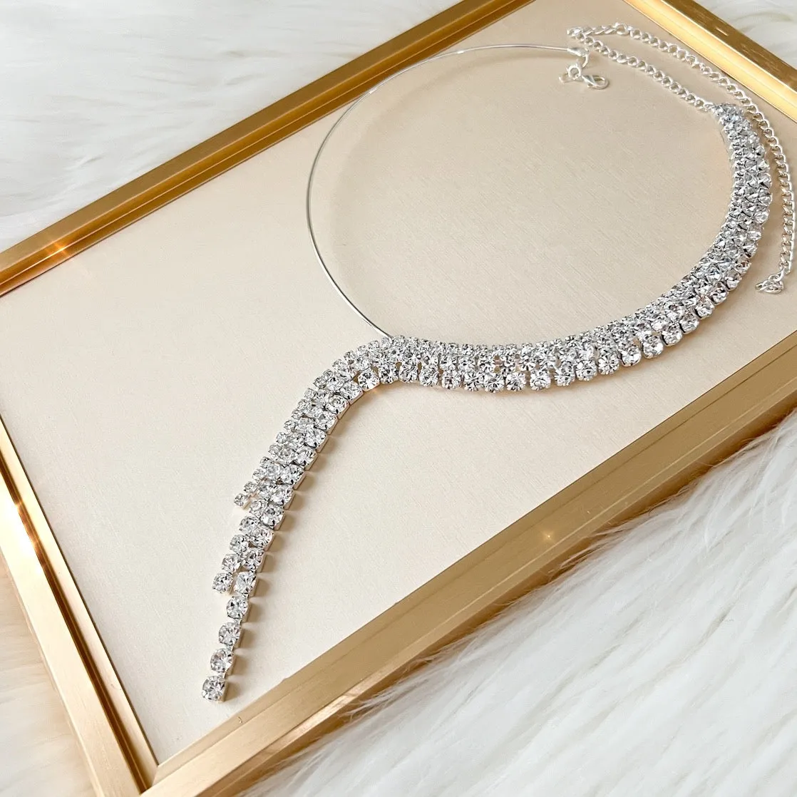 Boa Rhinestone Necklace