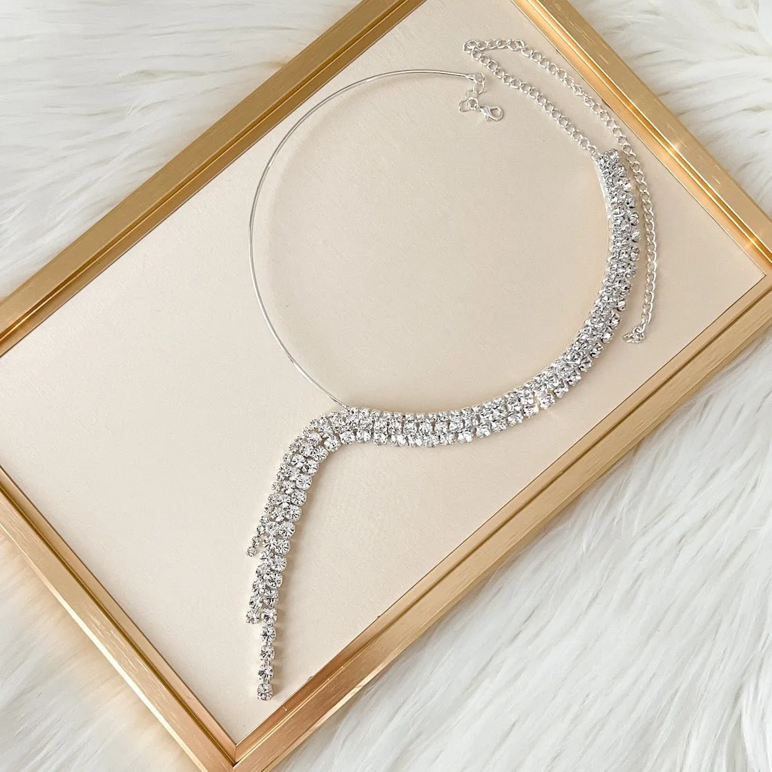 Boa Rhinestone Necklace