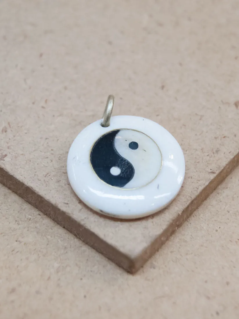 Bone Yin Yang Pendant