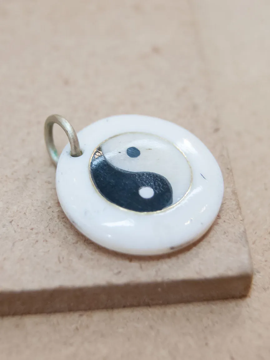 Bone Yin Yang Pendant