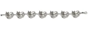 Boxer Bracelet Jewelry Sterling Silver Handmade Dog Bracelet BX3-BR