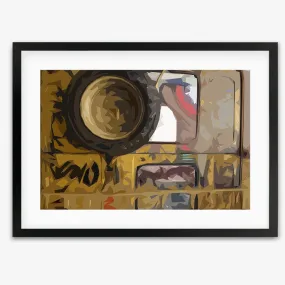 Brushed Abstract Van Framed Art