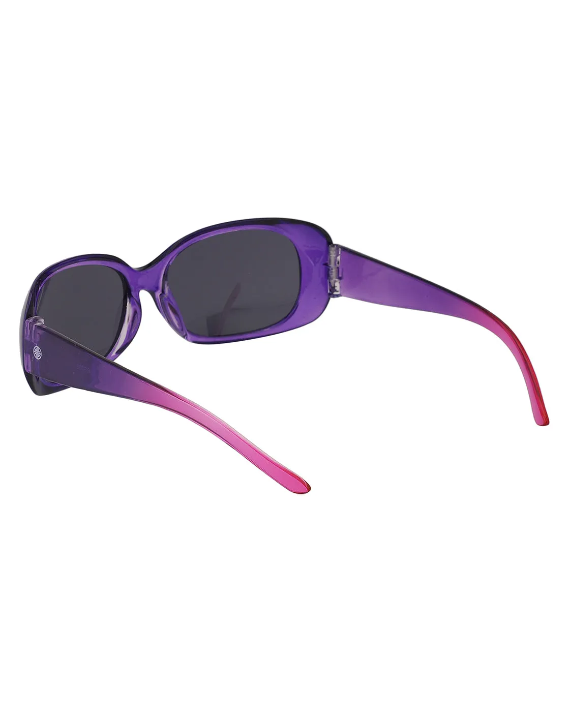 Carlton London Black Lens & Purple Oversized Sunglasses For Girl