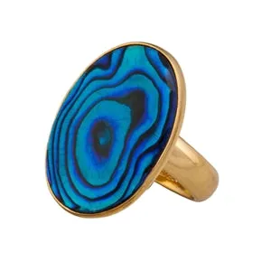 Charles Albert Alchemia - Abalone Ring Blue