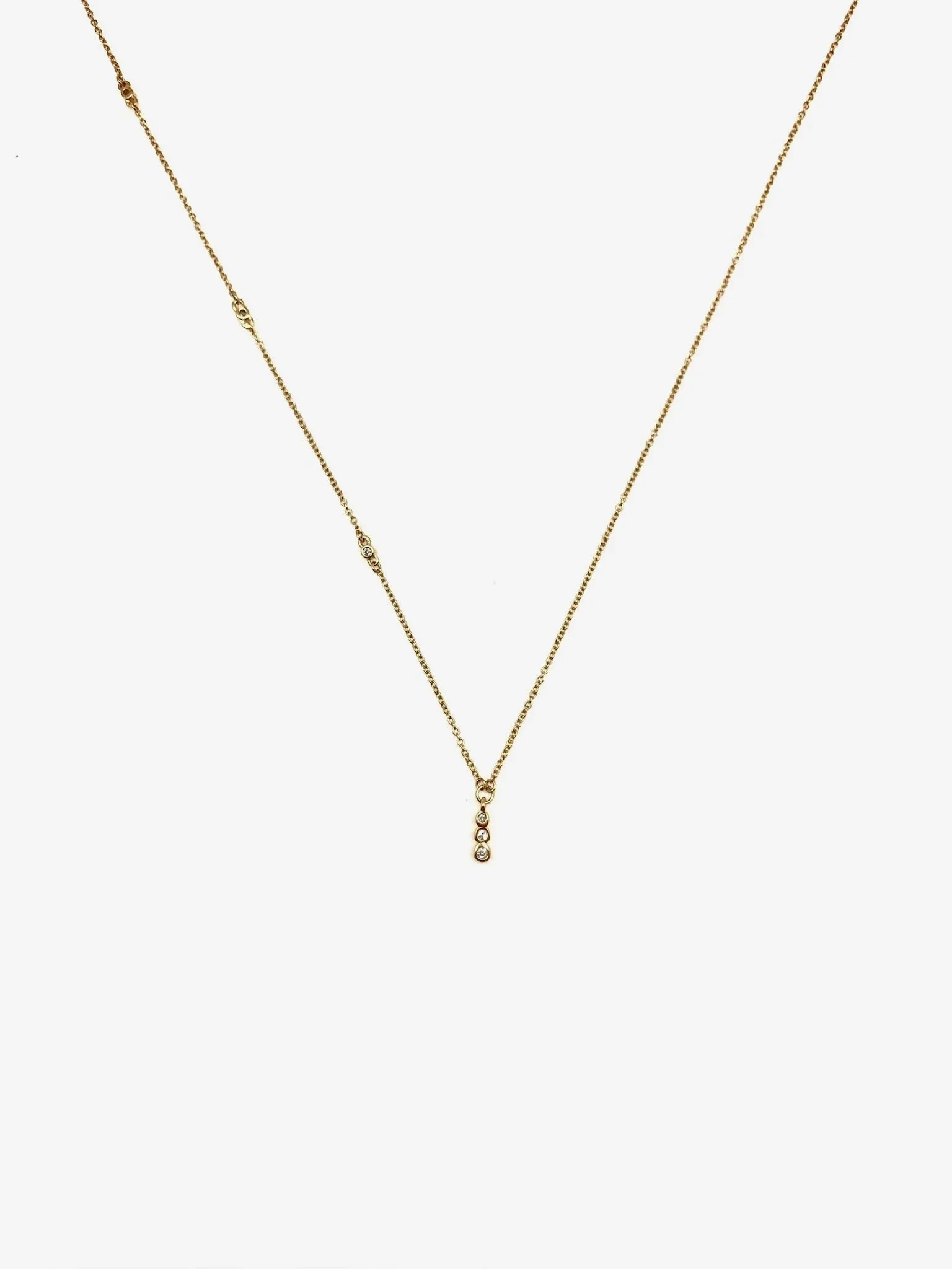 Cleo Diamond Asymmetrical Necklace (14K)