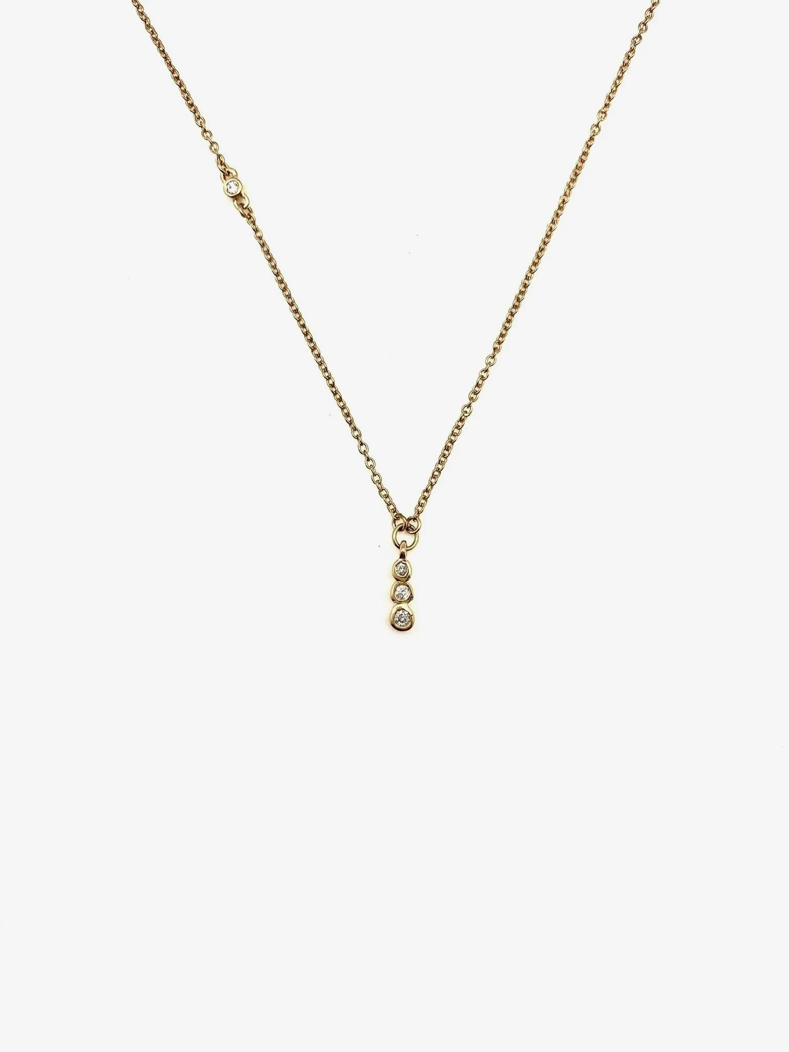 Cleo Diamond Asymmetrical Necklace (14K)