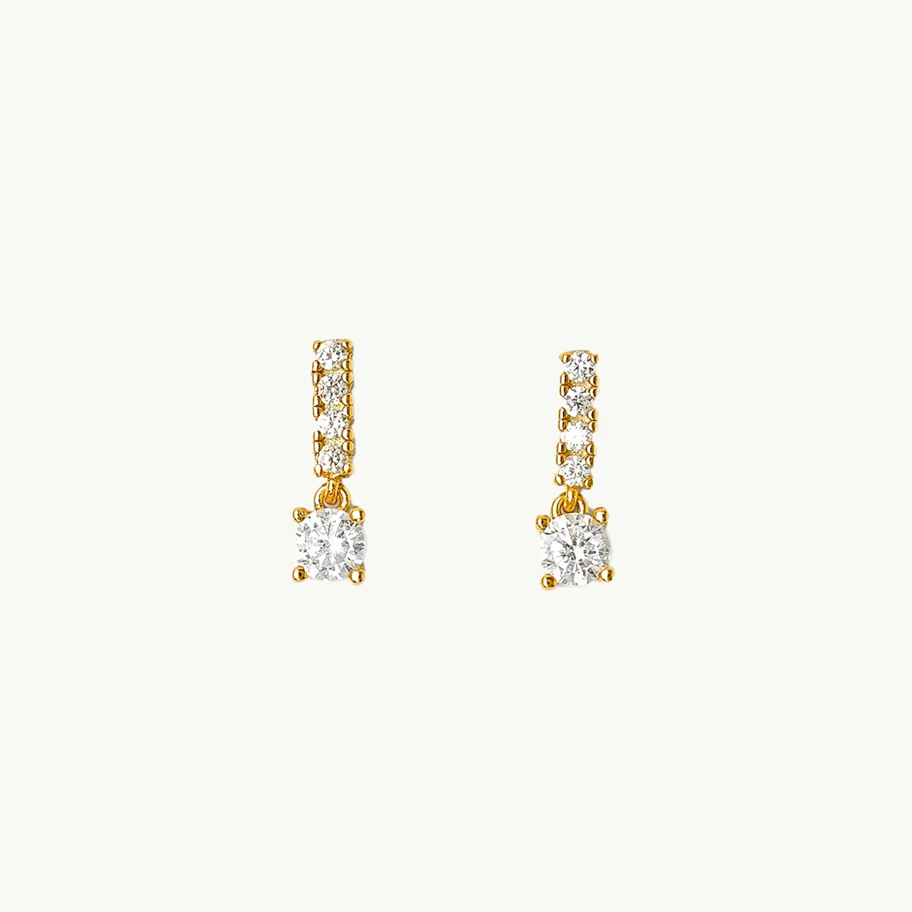 CZ STUD EARRINGS GOLD