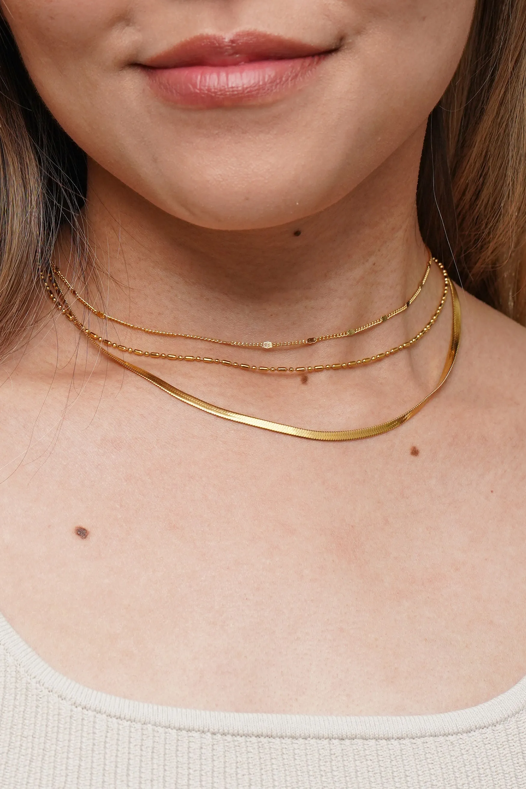 Dainty Layered Sparkle Choker