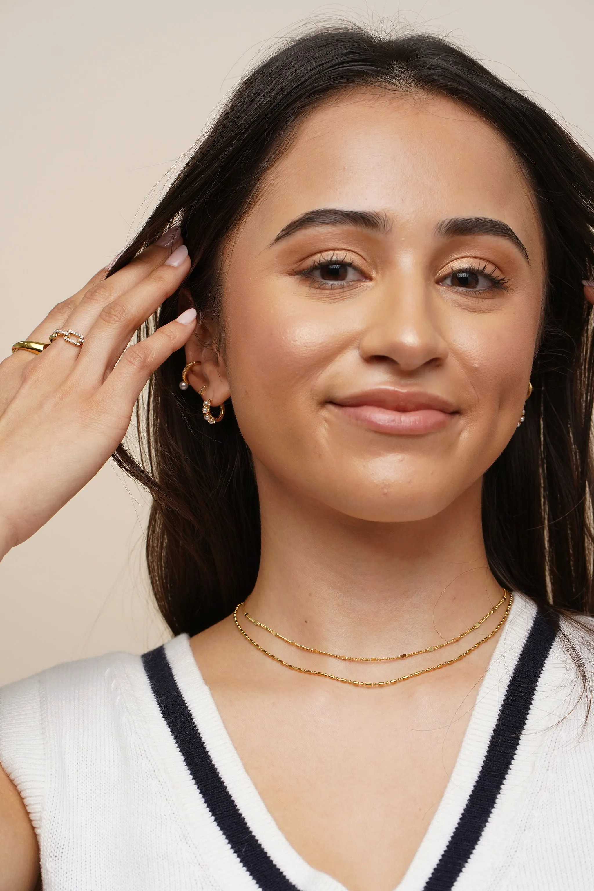 Dainty Layered Sparkle Choker