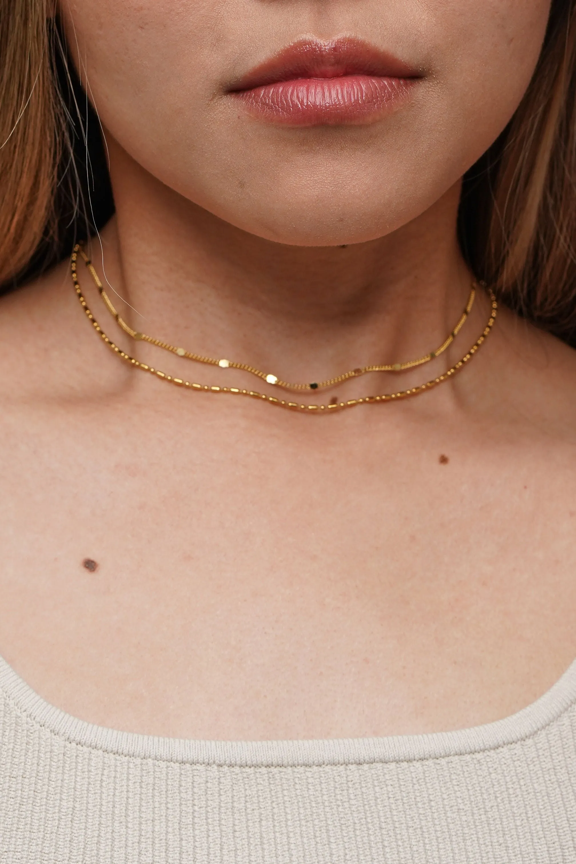 Dainty Layered Sparkle Choker