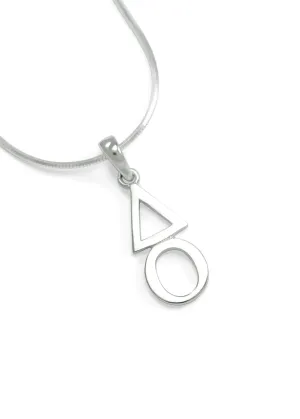 Delta Omicron Sterling Silver lavaliere