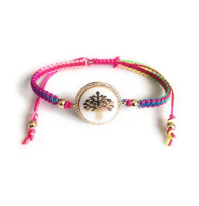 Family Tree Yoga Bracelet Adjustable One Size Charm