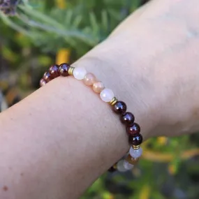 Garnet and Rose Quartz Bracelet - *Final Sale*