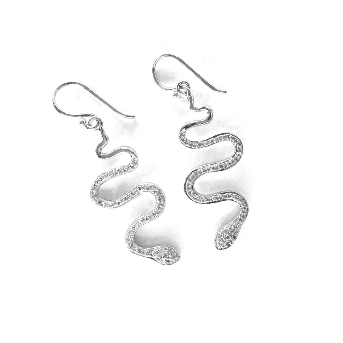 Glittering Serpent Earrings