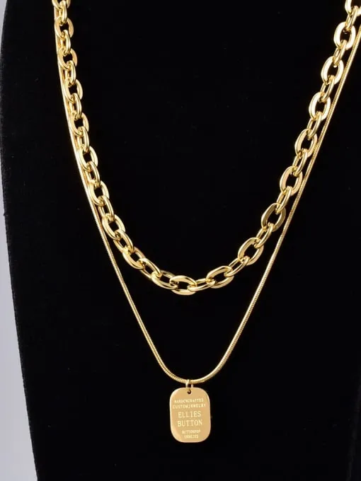 Gold Chain & Pendant Set