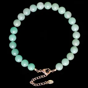 GREEN AVENTURINE BEADED CRYSTAL CHOKER