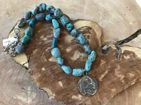 Handmade Turquoise Choker Necklace