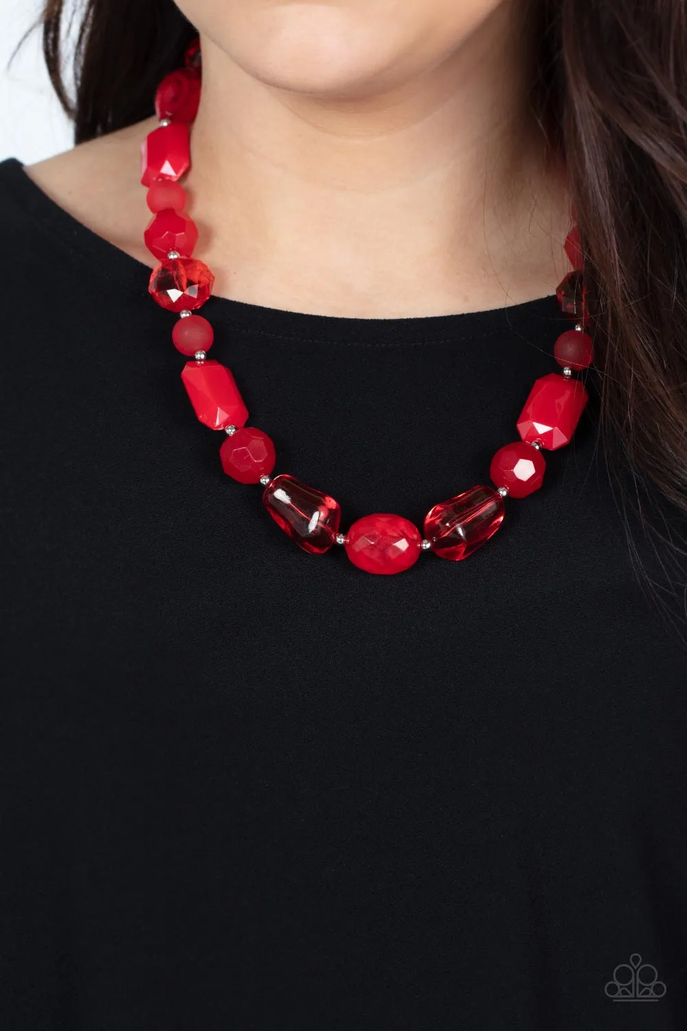 Here Today, GONDOLA Tomorrow - Red Paparazzi Necklace