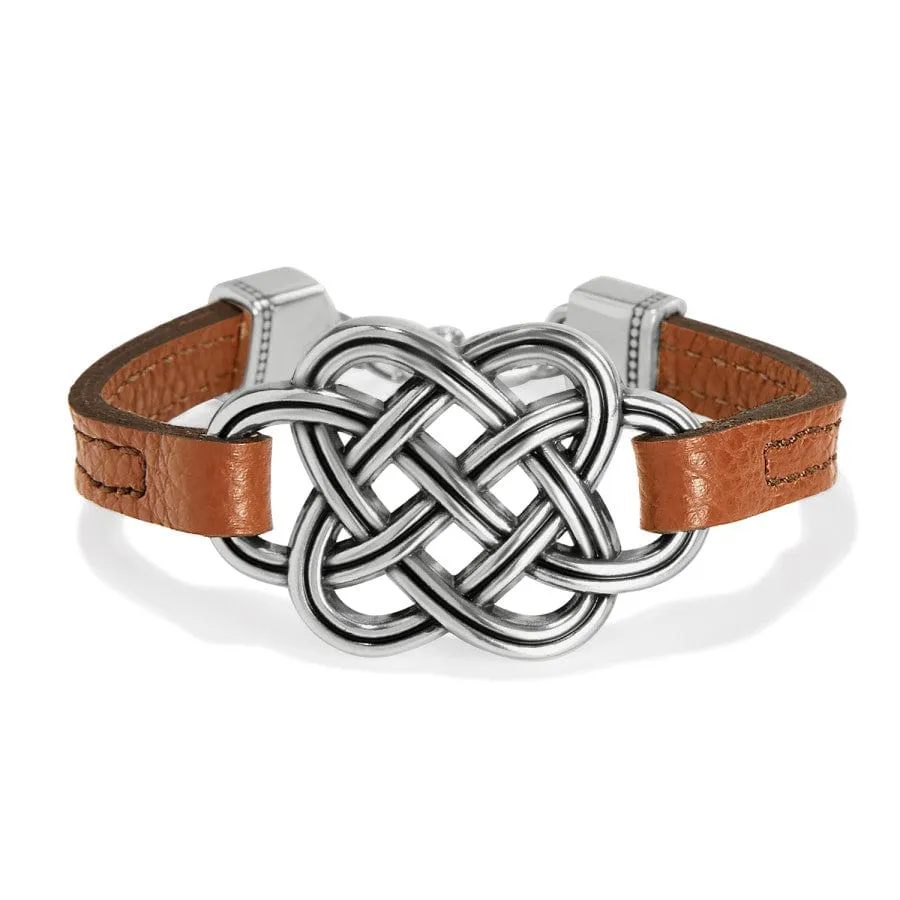 Interlok Trellis Leather Bracelet