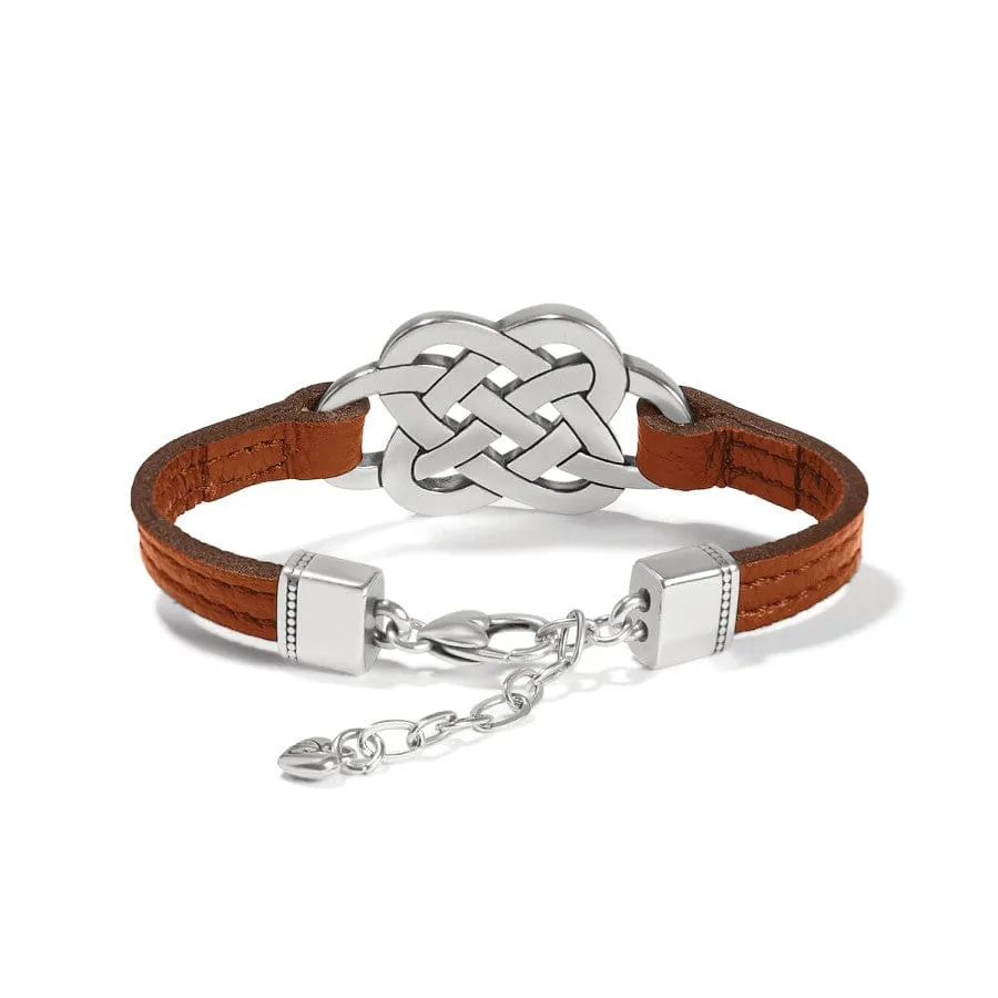 Interlok Trellis Leather Bracelet