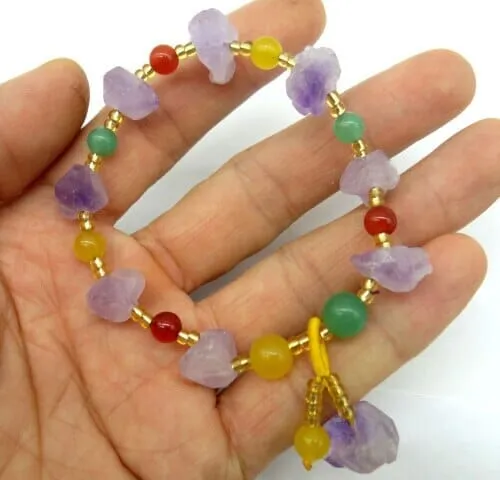 Irregular Amethyst Cute Bracelet