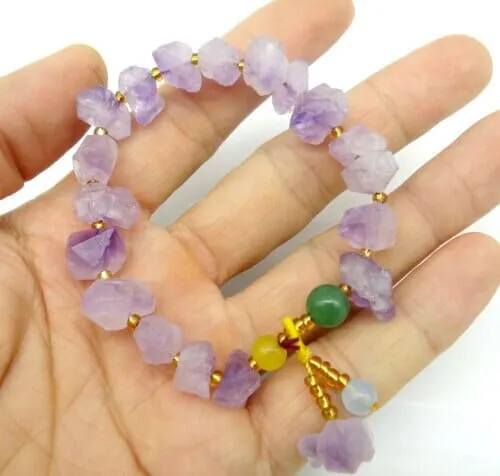 Irregular Amethyst Cute Bracelet