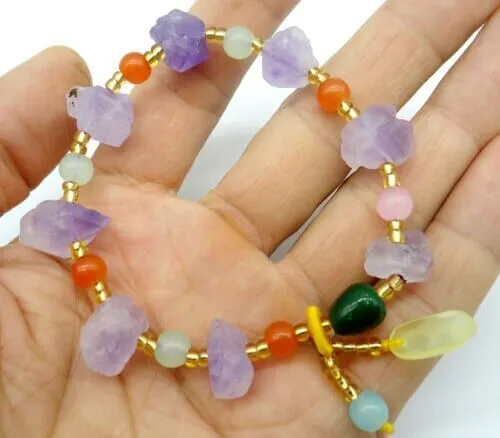 Irregular Amethyst Cute Bracelet