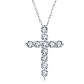 Jolics Cross 925 Sterling Silver Pendant Necklace