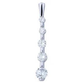 Journey Heritage Pendant (1.30 ct Diamonds) in White Gold