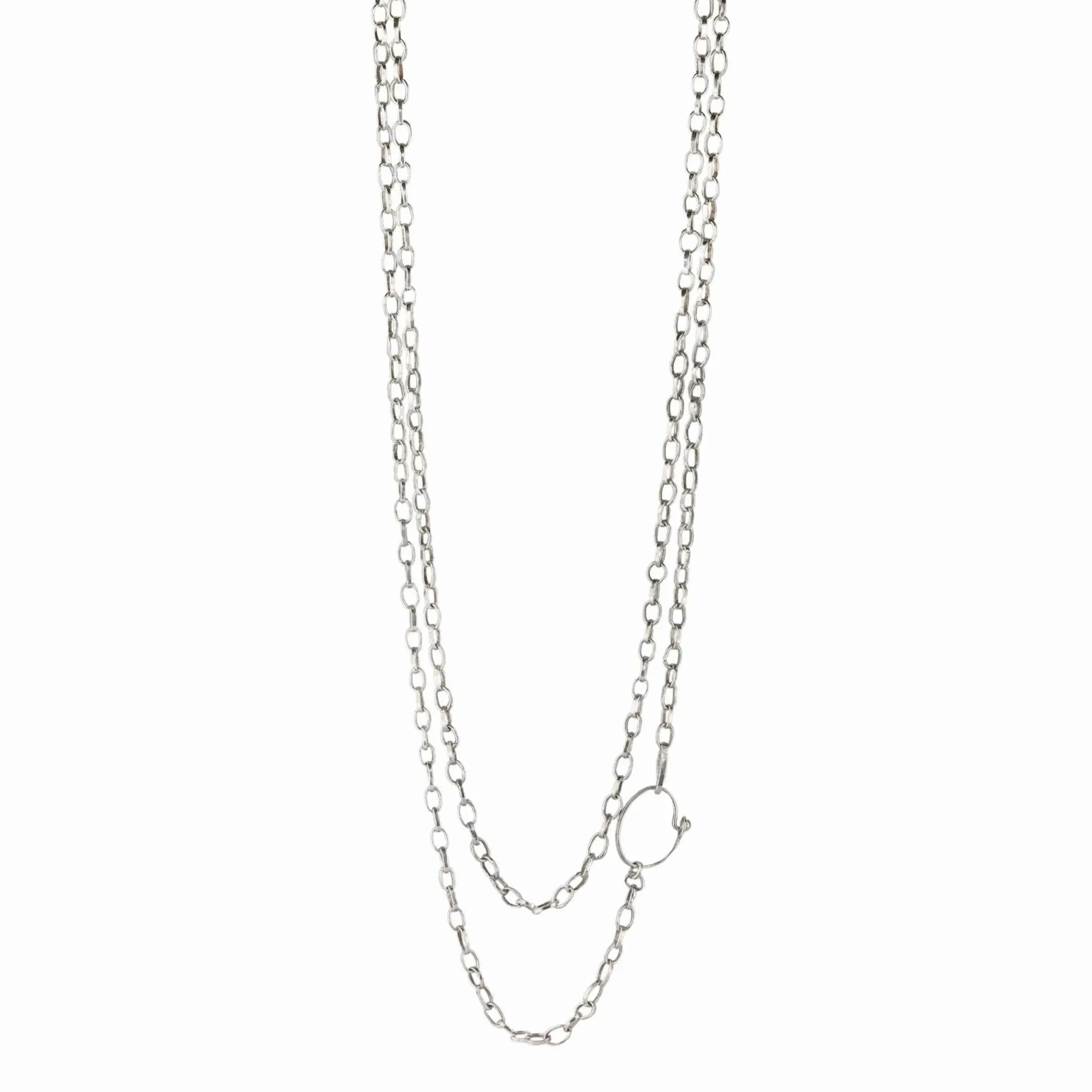 Kali Sterling Silver Small Oval Link Necklace