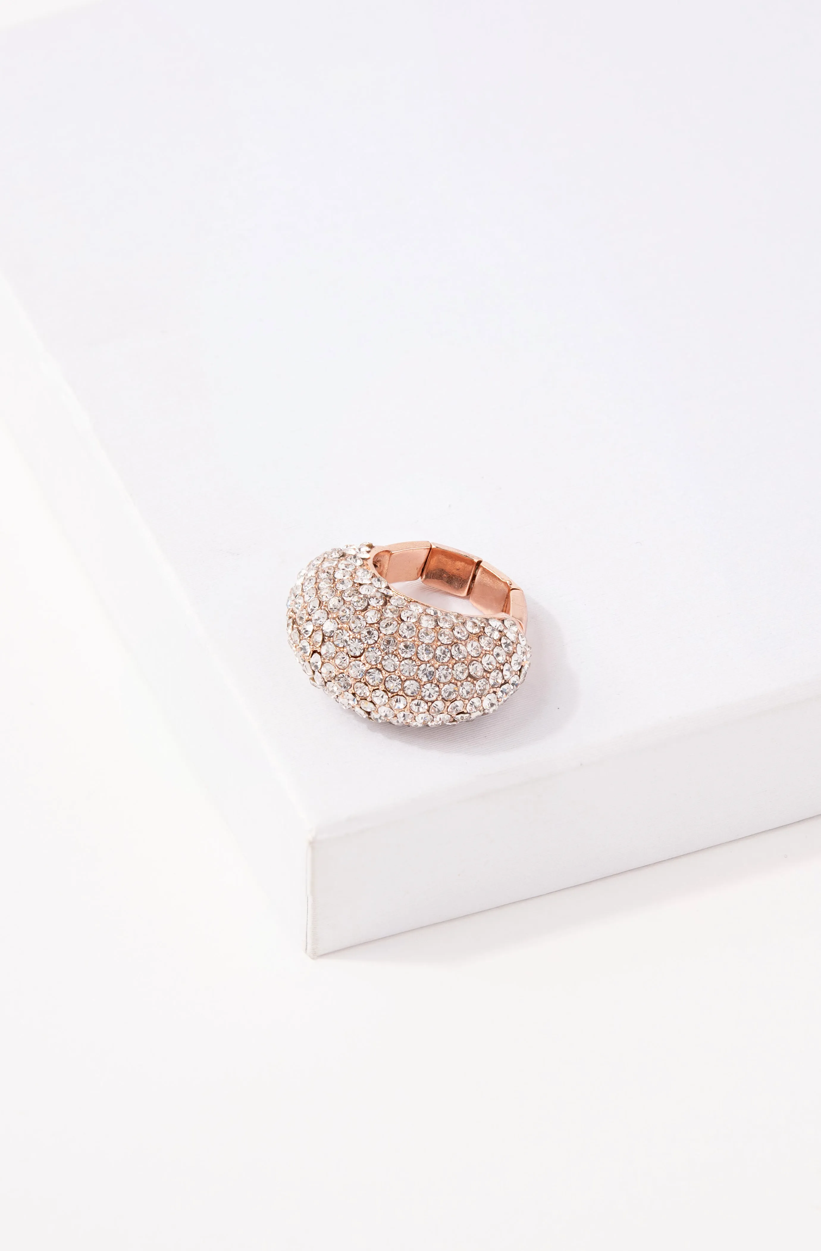 Kimia Rhinestone Cashew Ring