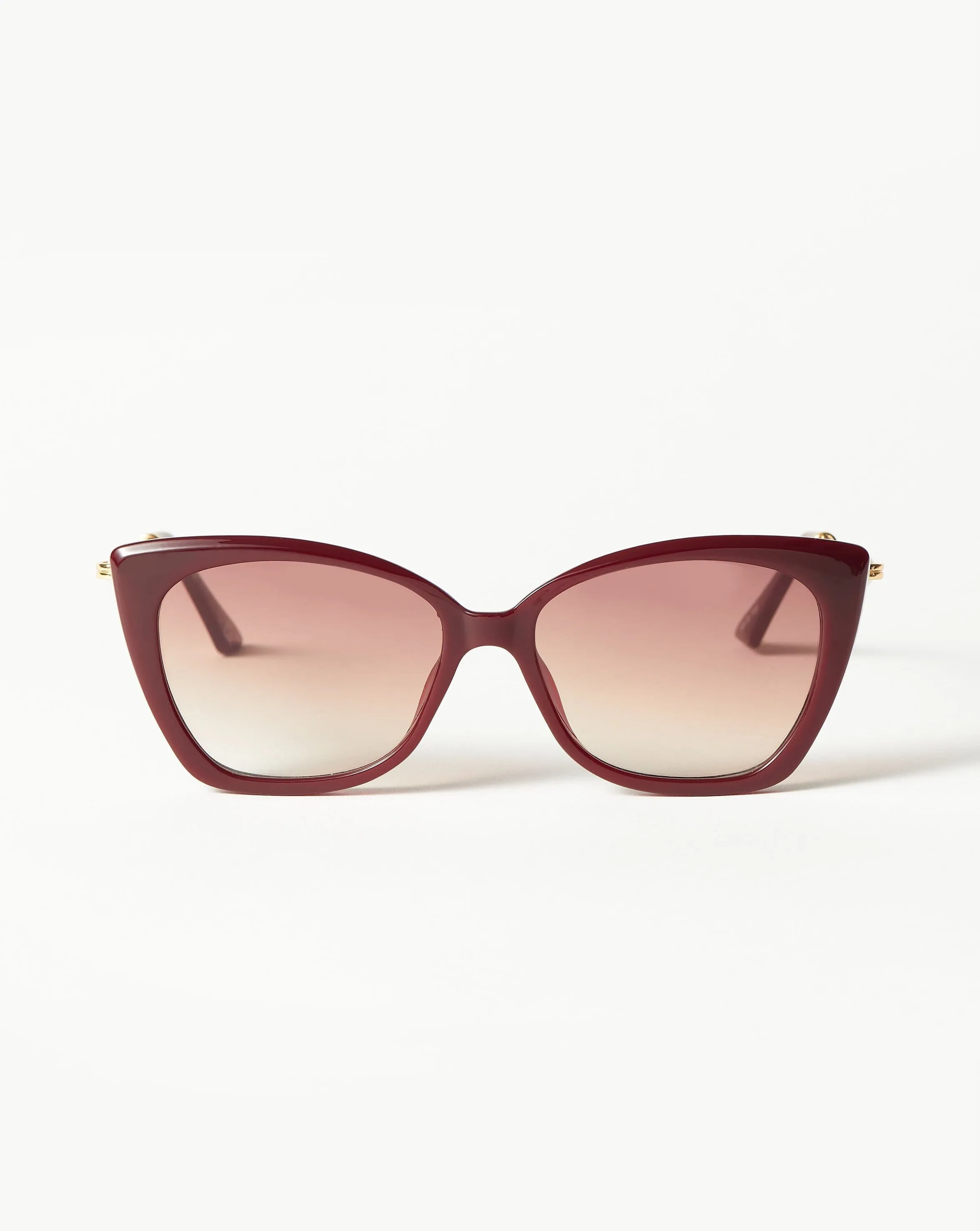 Le Specs Lyra Sphere Cat-Eye Sunglasses | Burgundy/Pearl