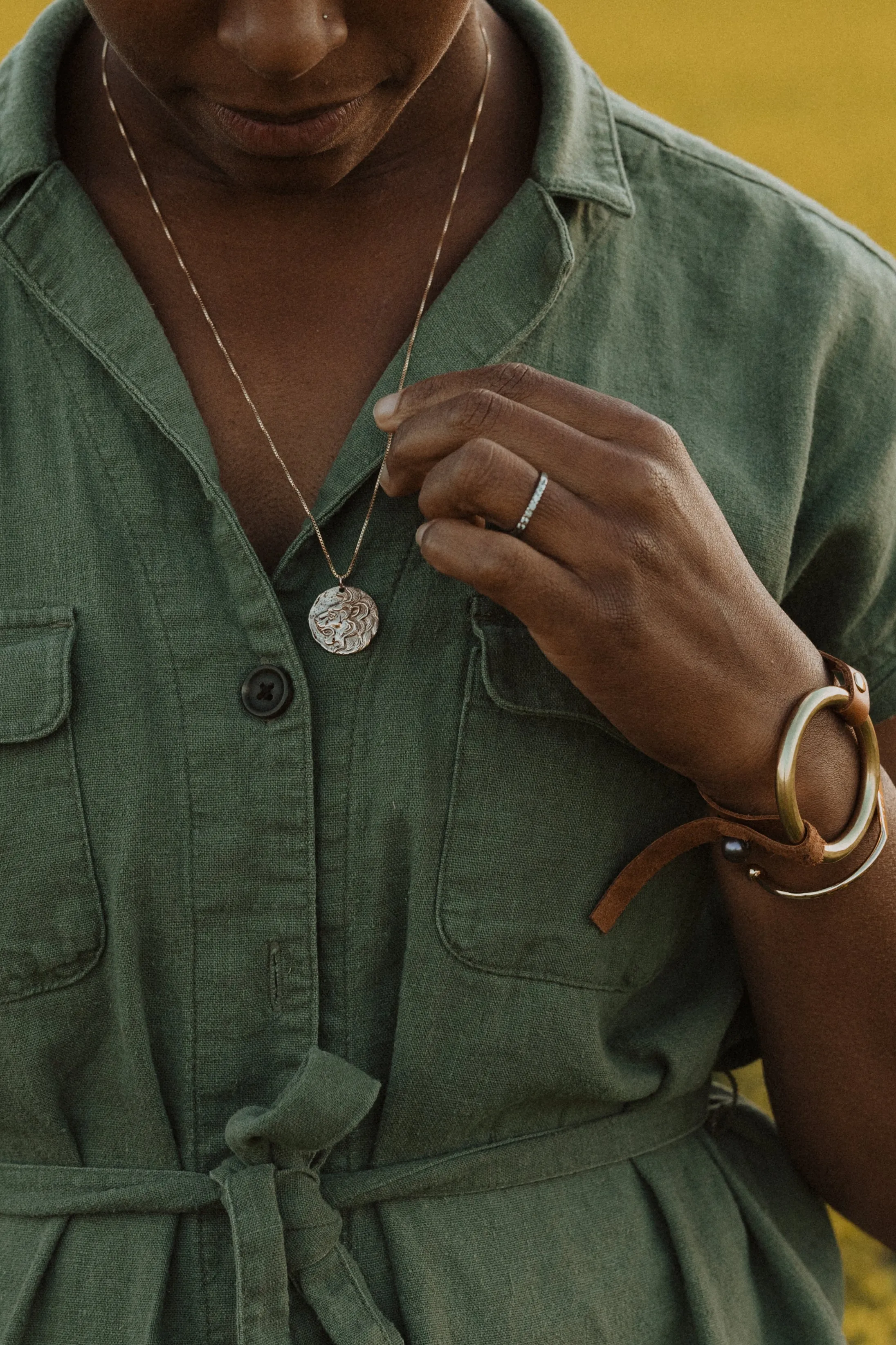 Lion Coin Necklace