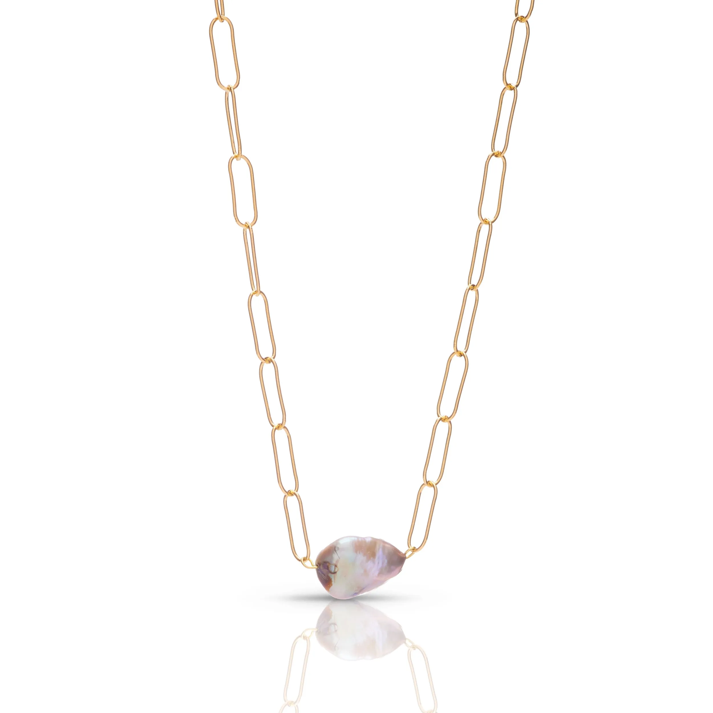 Luca Fire Pearl Necklace