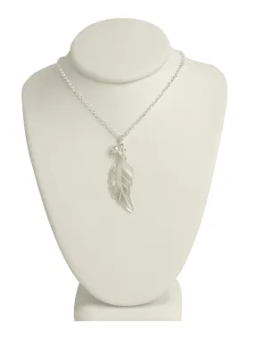 Magnolia Pearl Leaf Pendant Necklace