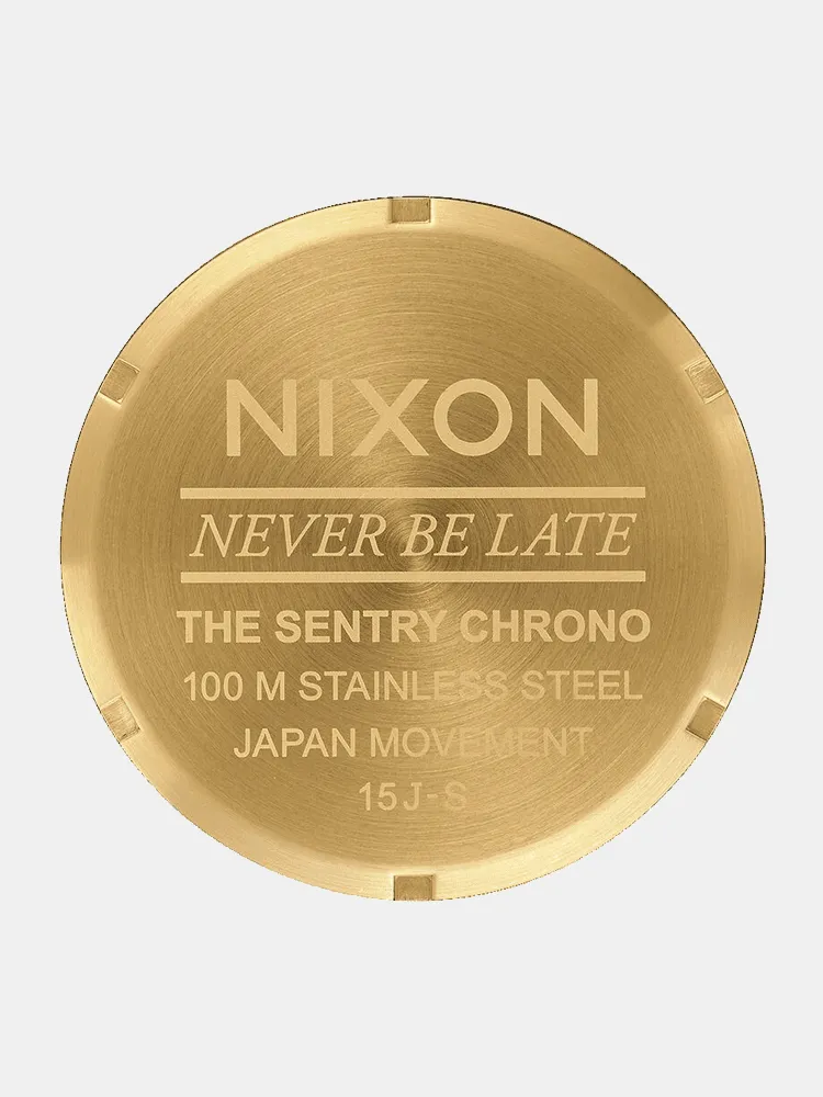 Nixon Sentry Chrono Watch - All Gold