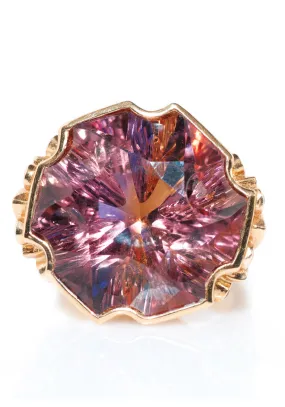 Paula Crevoshay 18KRG Citrine & Ametrine Ring