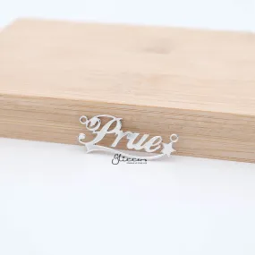 Personalised Sterling Silver Name Necklace with Decoration